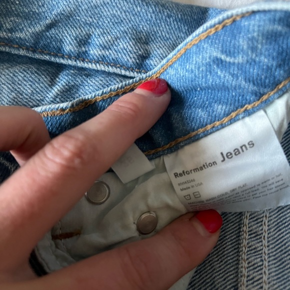 Reformation Cynthia high-rise straight leg - Picture 5 of 5